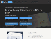Tablet Screenshot of 3xequity.com